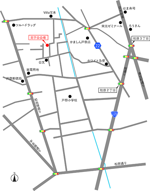 関邸地図（線）